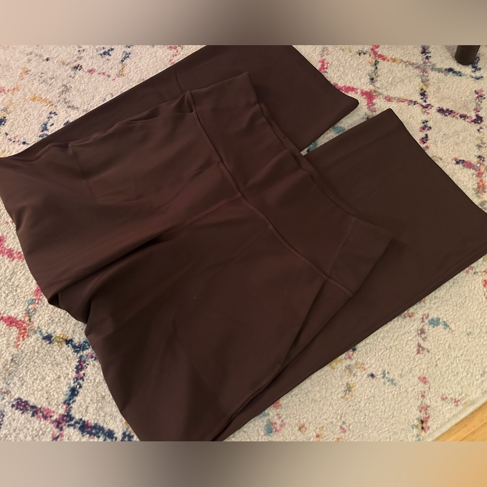 Lululemon Align wide leg pants Espresso brown size 12 NWOT
